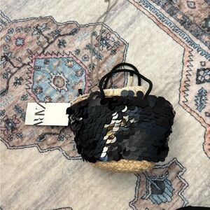 NWT ZARA SEQUIN BAG